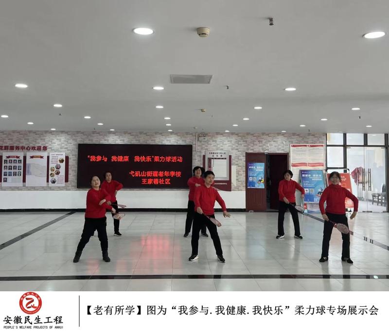 镜湖区“老有所学”柔力球专场展示会